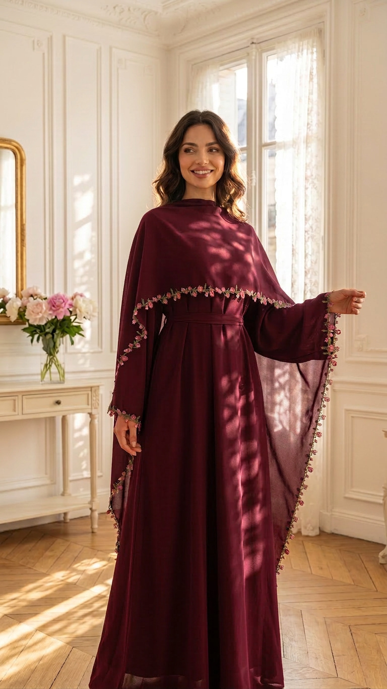 Abaya Modest Wear - طقم جلابية عربية أنيق من قطعتين