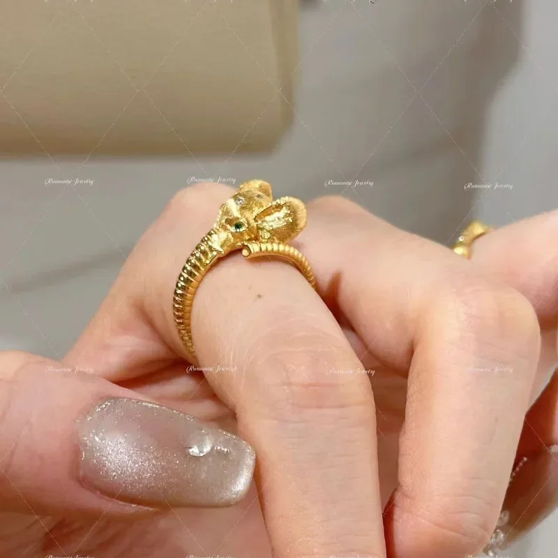 خواتم على شكل فيل مرصعة بالألم - مراجعة Ethnic Chic Fashion وسعره