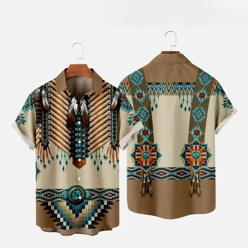 قميص شاطئ بأكمام قصيرة للرجال  - مراجعة Fashion Ethnic Indian Clothing وسعره