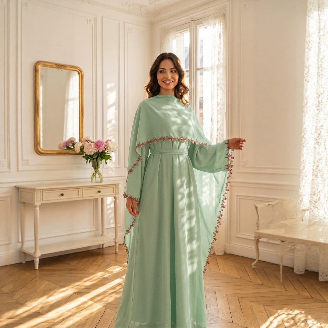 طقم جلابية عربية أنيق من قطعتي - مراجعة Abaya Modest Wear وسعره