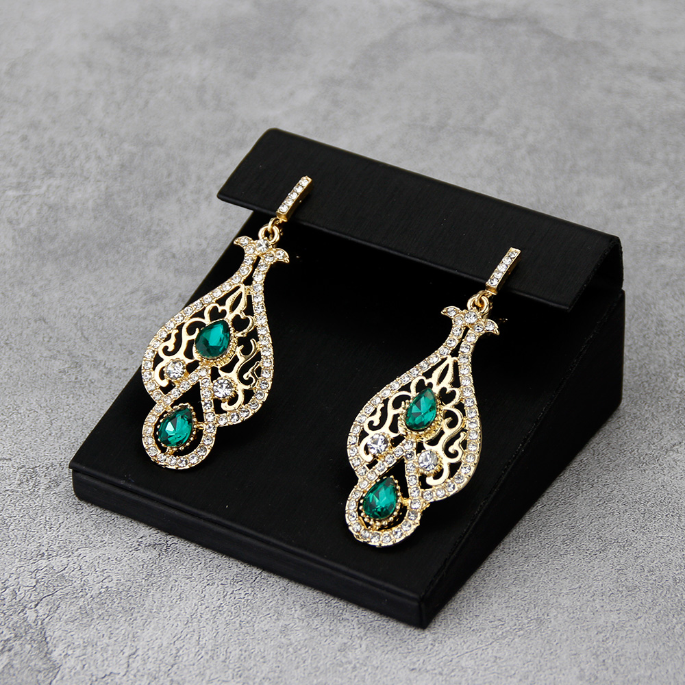أقراط ذهبية اللون للنساء ، الج - مراجعة Ethnic Chic Fashion وسعره