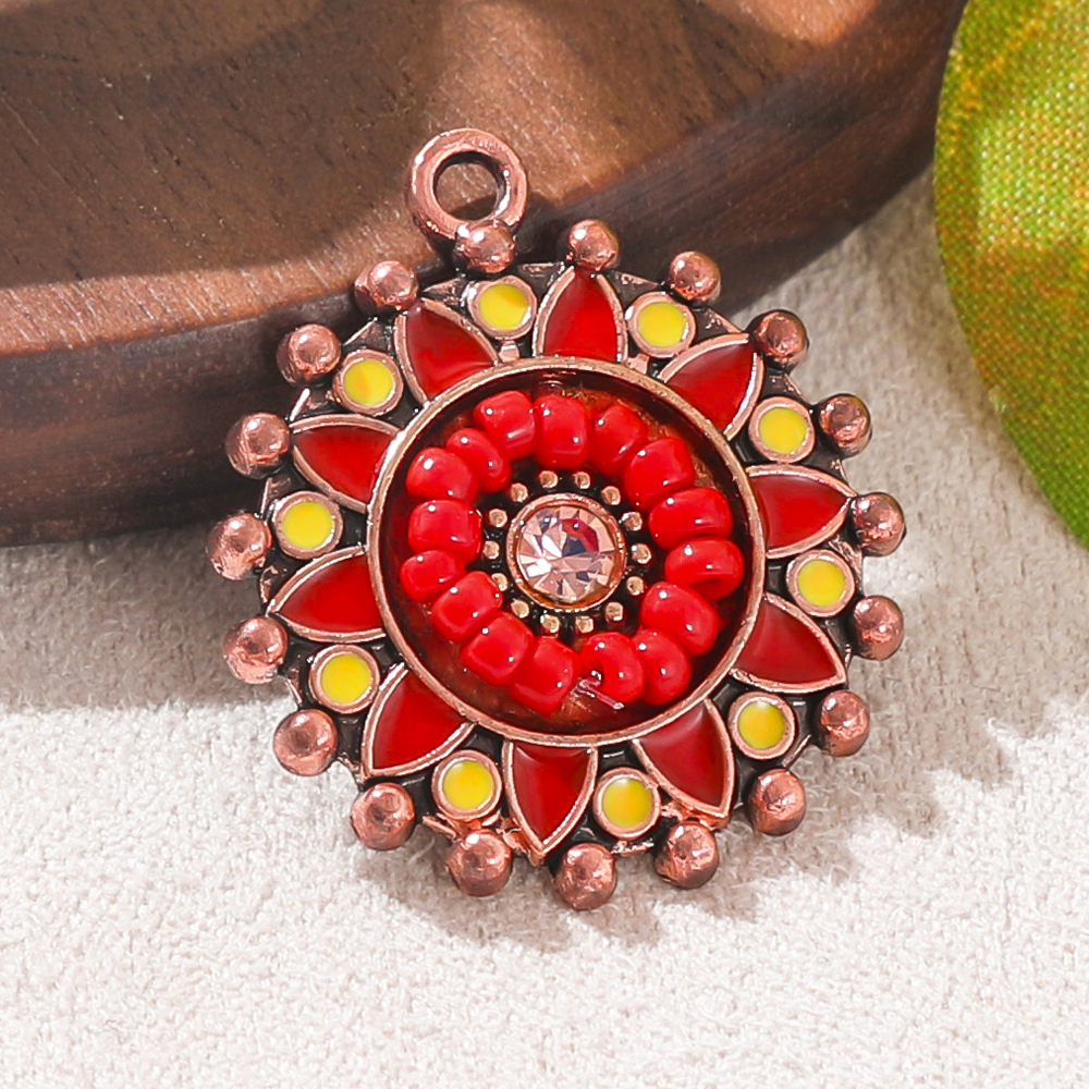 قلادات دائرية مطلية بالمينا بت - مراجعة Ethnic Fashion Accessories وسعره