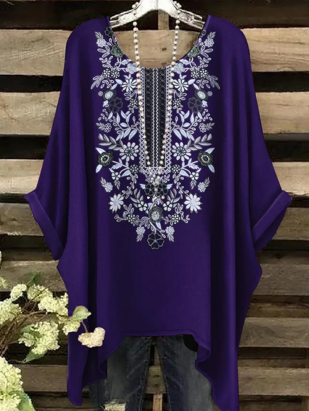 البوهيمي شيك المتضخم تي شيرت ب - مراجعة Ethnic Chic Fashion وسعره