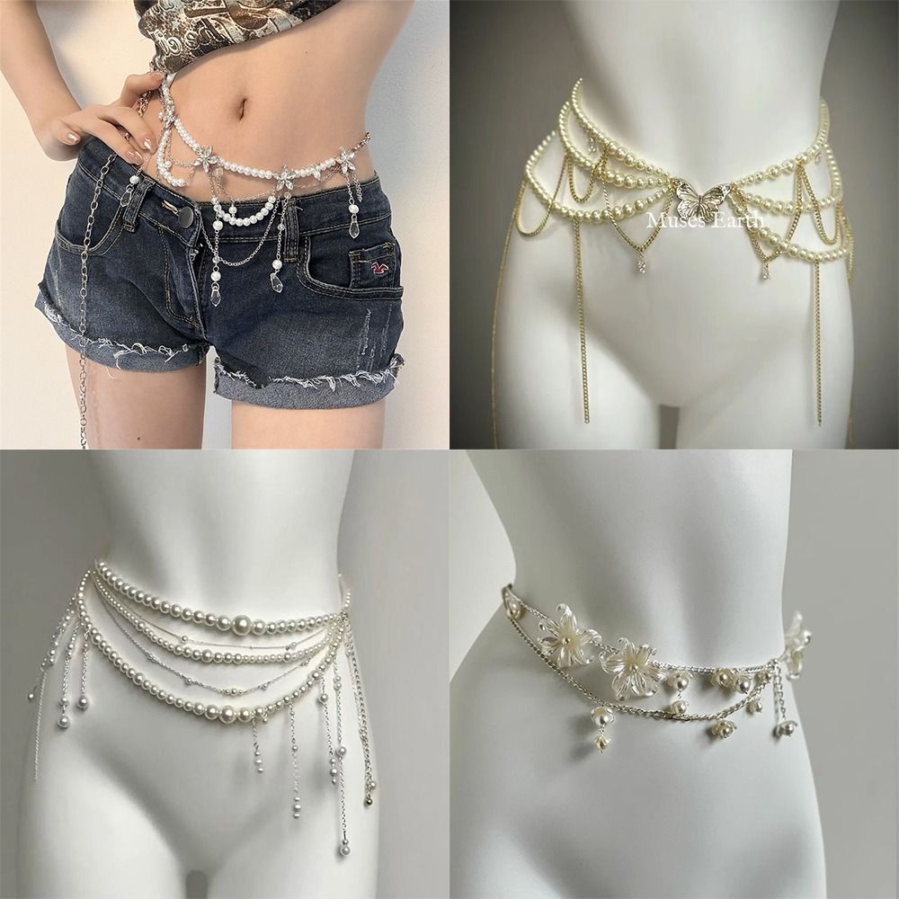 أزياء أنيقة لؤلؤة الخصر سلاسل  - مراجعة Ethnic Fashion Accessories وسعره