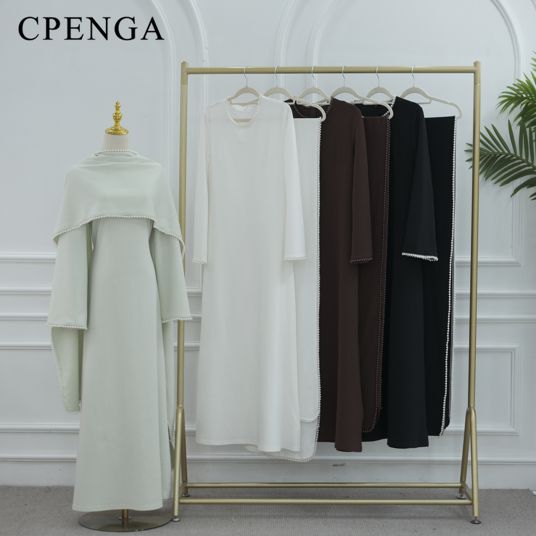 عباءة دبي فاخرة مع عباءة مزينة - مراجعة Abaya Modest Wear وسعره