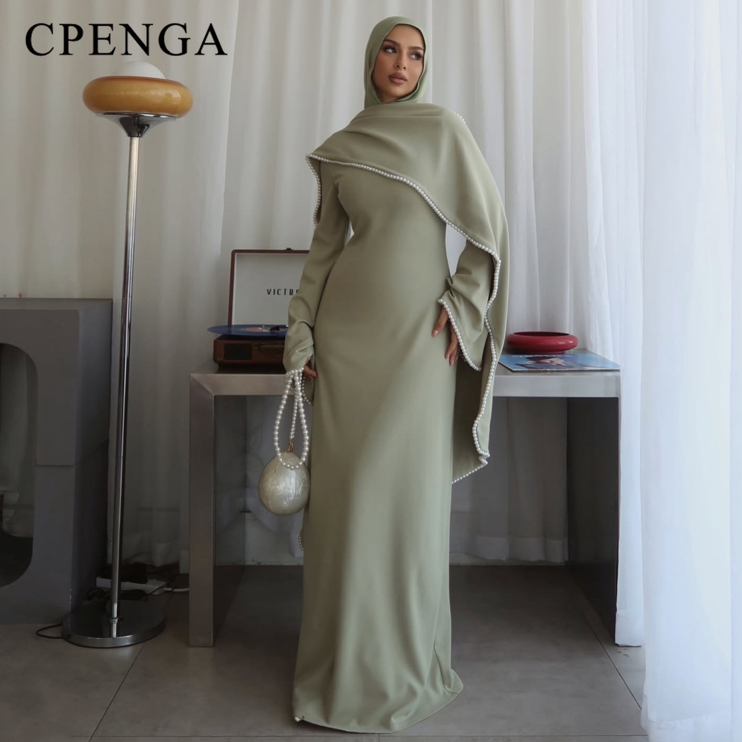 عباءة دبي فاخرة مع عباءة مزينة - مراجعة Abaya Modest Wear وسعره
